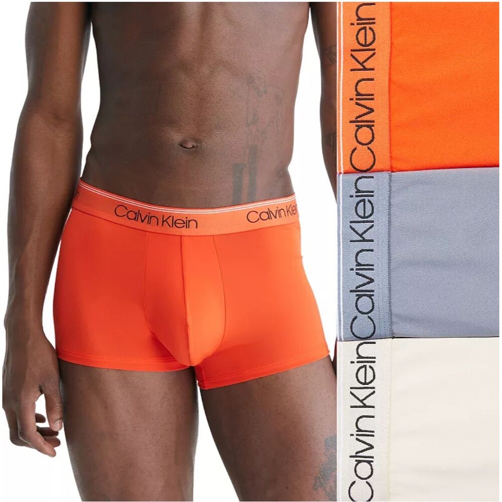 Calvin Klein Underwear Mens 2XL Multi Microfiber Stretch Low Rise Boxer Briefs